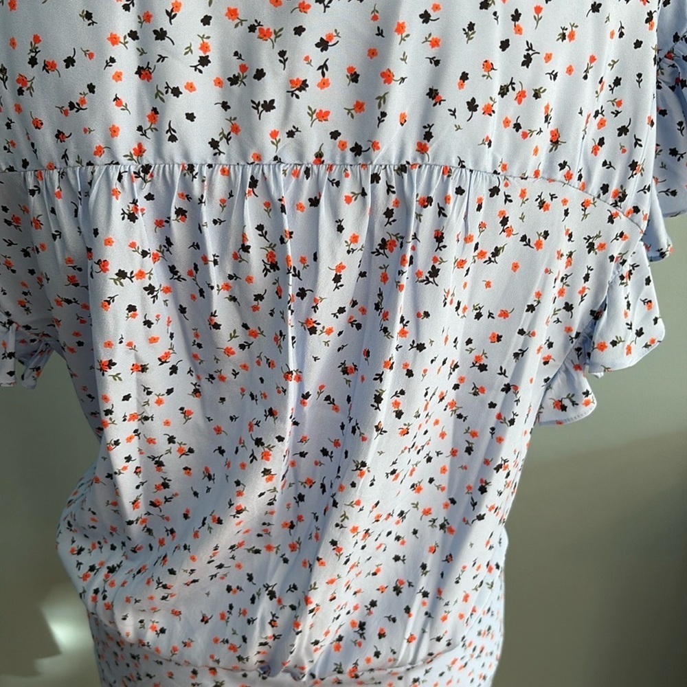 NWT Veronica Beard Marla Floral Blue Dress. Size 14 - Picture 9 of 12